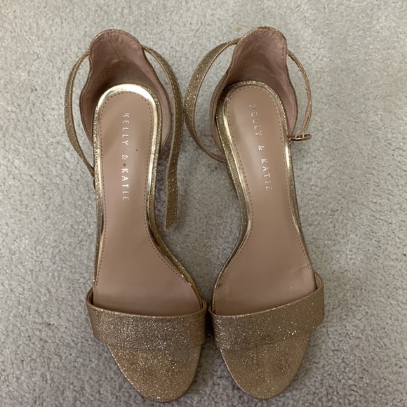 Gold glitter Kelly & Katie dress shoes - Picture 3 of 5